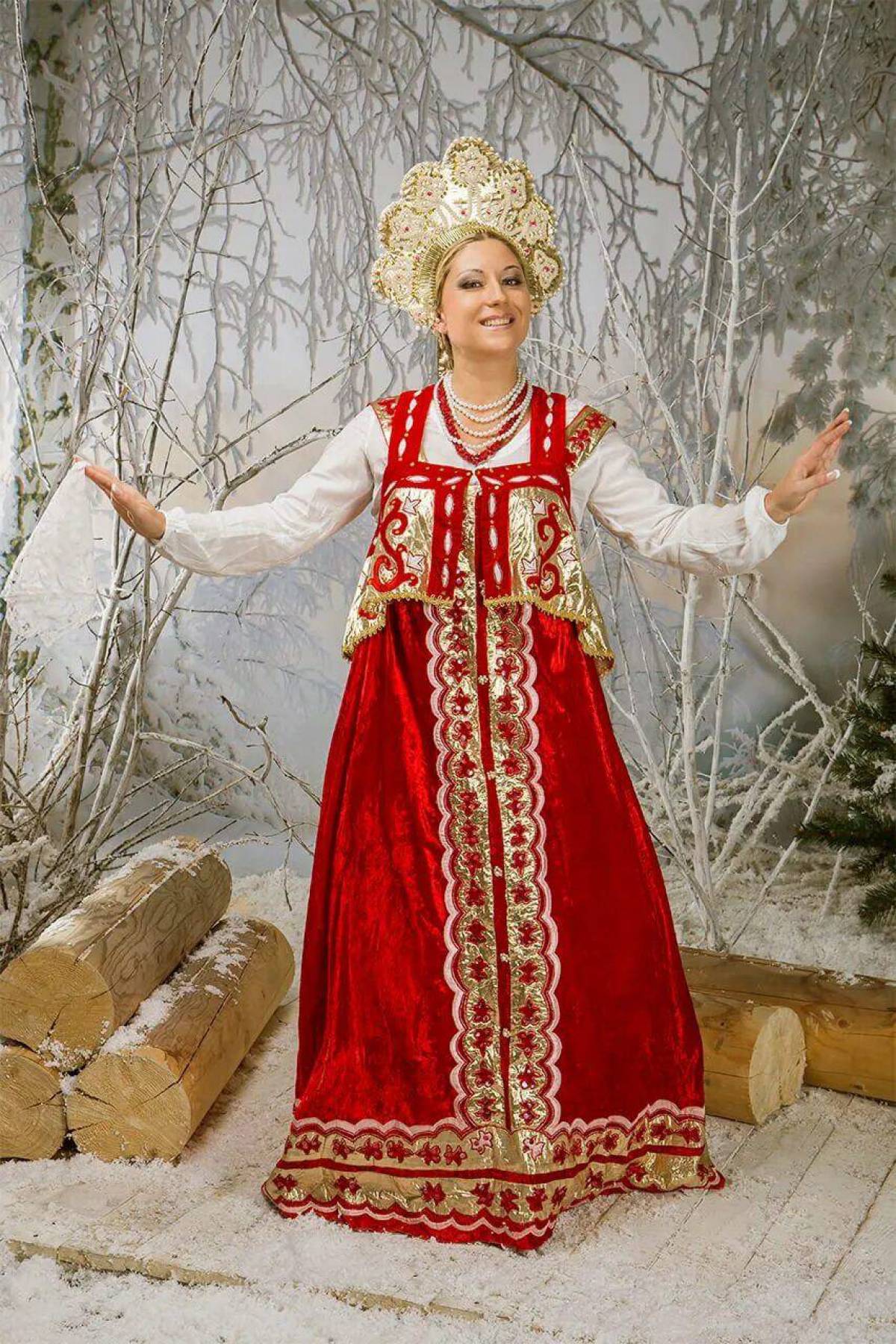 Girls in Slavic costumes in Victoria